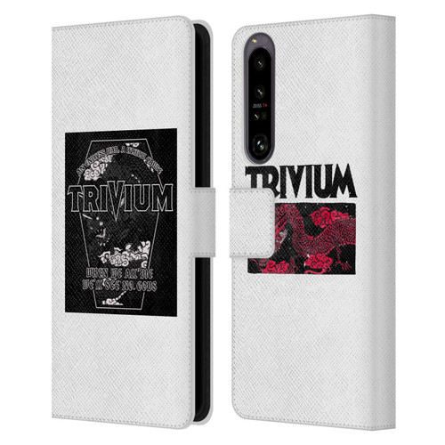 Trivium Graphics Double Dragons Leather Book Wallet Case Cover For Sony Xperia 1 IV