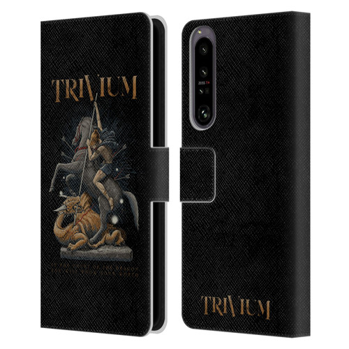 Trivium Graphics Dragon Slayer Leather Book Wallet Case Cover For Sony Xperia 1 IV
