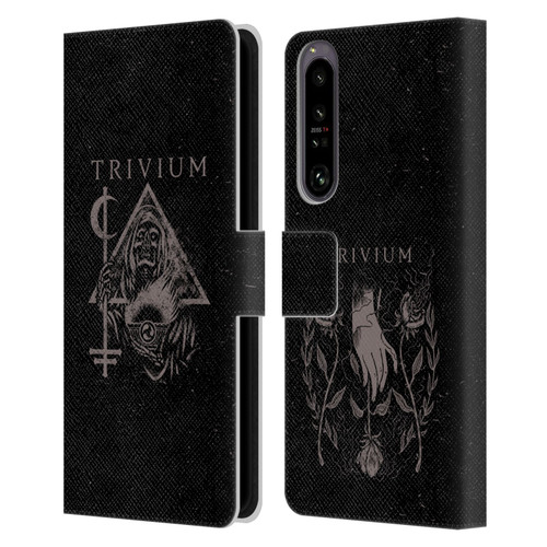 Trivium Graphics Reaper Triangle Leather Book Wallet Case Cover For Sony Xperia 1 IV
