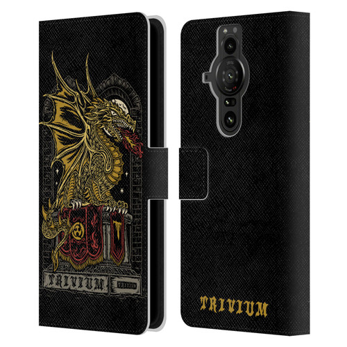 Trivium Graphics Big Dragon Leather Book Wallet Case Cover For Sony Xperia Pro-I