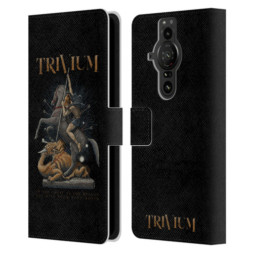 Trivium Graphics Dragon Slayer Leather Book Wallet Case Cover For Sony Xperia Pro-I
