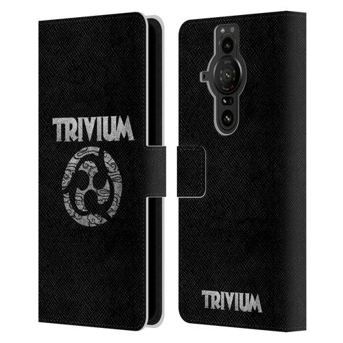 Trivium Graphics Swirl Logo Leather Book Wallet Case Cover For Sony Xperia Pro-I