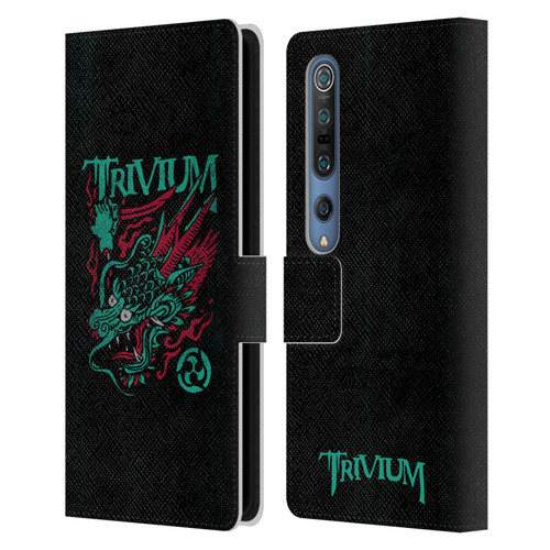 Trivium Graphics Screaming Dragon Leather Book Wallet Case Cover For Xiaomi Mi 10 5G / Mi 10 Pro 5G