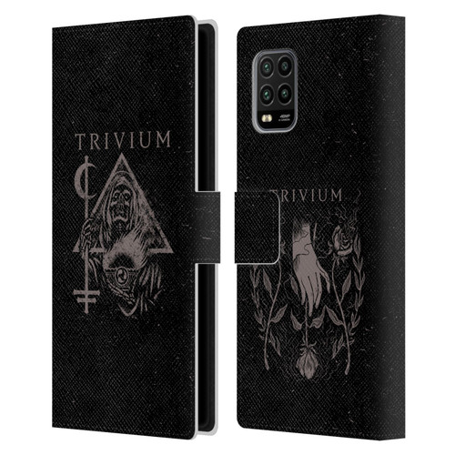 Trivium Graphics Reaper Triangle Leather Book Wallet Case Cover For Xiaomi Mi 10 Lite 5G