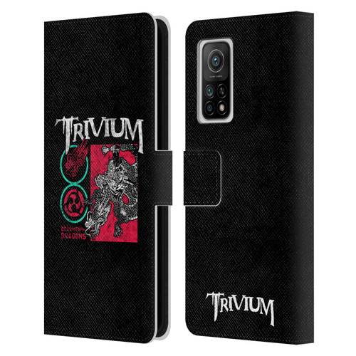 Trivium Graphics Deadmen And Dragons Date Leather Book Wallet Case Cover For Xiaomi Mi 10T 5G