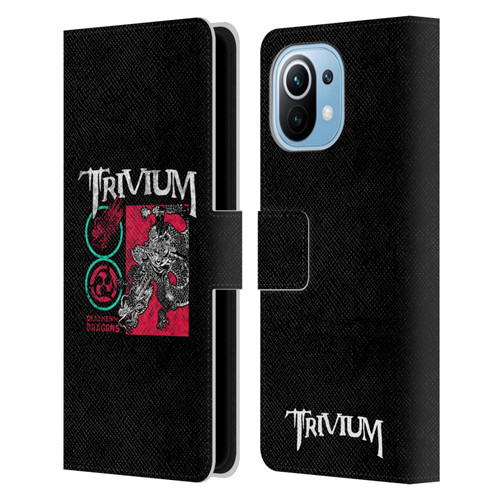 Trivium Graphics Deadmen And Dragons Date Leather Book Wallet Case Cover For Xiaomi Mi 11