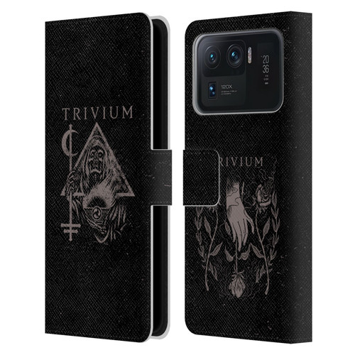 Trivium Graphics Reaper Triangle Leather Book Wallet Case Cover For Xiaomi Mi 11 Ultra