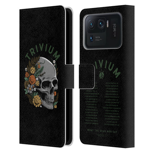 Trivium Graphics Skelly Flower Leather Book Wallet Case Cover For Xiaomi Mi 11 Ultra