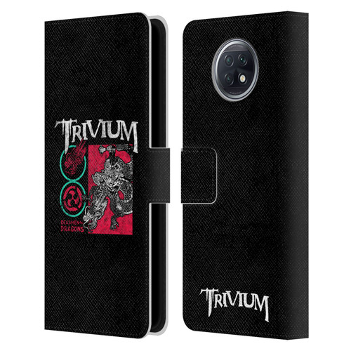 Trivium Graphics Deadmen And Dragons Date Leather Book Wallet Case Cover For Xiaomi Redmi Note 9T 5G