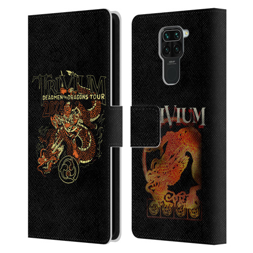 Trivium Graphics Deadmen And Dragons Leather Book Wallet Case Cover For Xiaomi Redmi Note 9 / Redmi 10X 4G