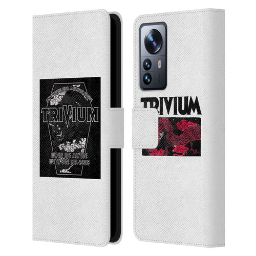 Trivium Graphics Double Dragons Leather Book Wallet Case Cover For Xiaomi 12 Pro