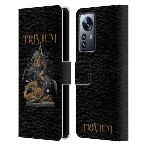 Trivium Graphics Dragon Slayer Leather Book Wallet Case Cover For Xiaomi 12 Pro