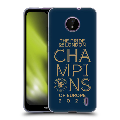 Chelsea Football Club 2021 Champions The Pride Of London Soft Gel Case for Nokia C10 / C20