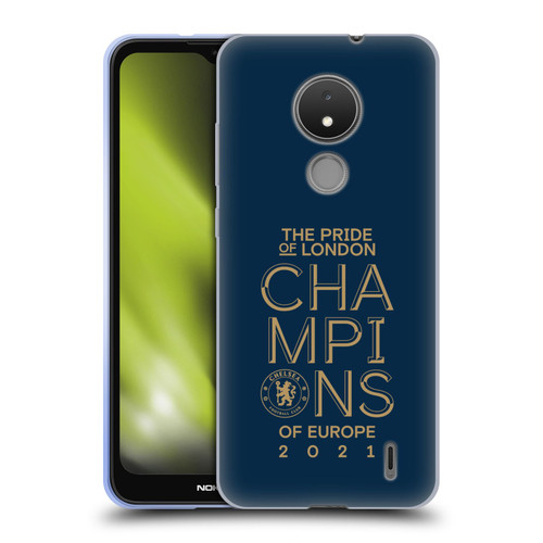 Chelsea Football Club 2021 Champions The Pride Of London Soft Gel Case for Nokia C21