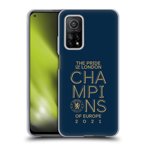 Chelsea Football Club 2021 Champions The Pride Of London Soft Gel Case for Xiaomi Mi 10T 5G