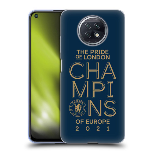 Chelsea Football Club 2021 Champions The Pride Of London Soft Gel Case for Xiaomi Redmi Note 9T 5G