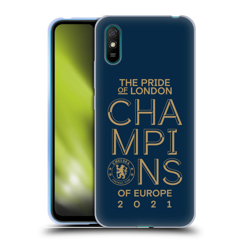 Chelsea Football Club 2021 Champions The Pride Of London Soft Gel Case for Xiaomi Redmi 9A / Redmi 9AT