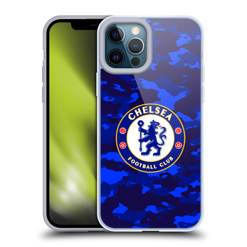 Chelsea Football Club Crest Camouflage Soft Gel Case for Apple iPhone 12 Pro Max Chelsea Football Club Crest Camouflage Soft Gel Case for Apple iPhone 12 Pro Max