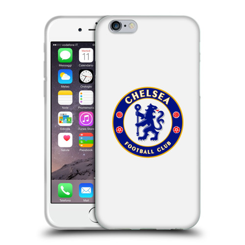 Chelsea Football Club Crest Plain White Soft Gel Case for Apple iPhone 6 / iPhone 6s