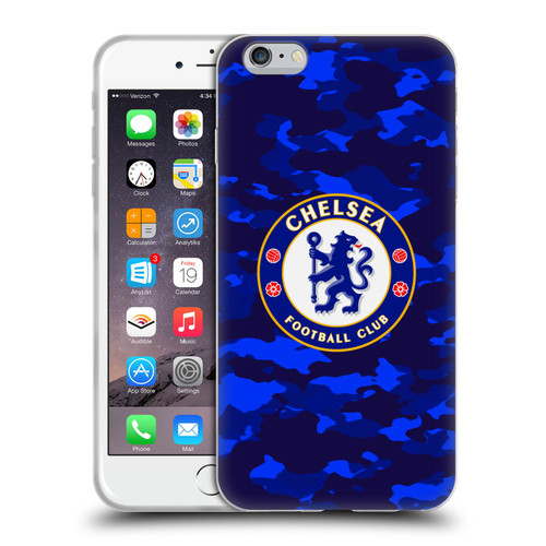 Chelsea Football Club Crest Camouflage Soft Gel Case for Apple iPhone 6 Plus / iPhone 6s Plus