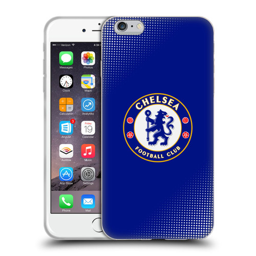 Chelsea Football Club Crest Halftone Soft Gel Case for Apple iPhone 6 Plus / iPhone 6s Plus