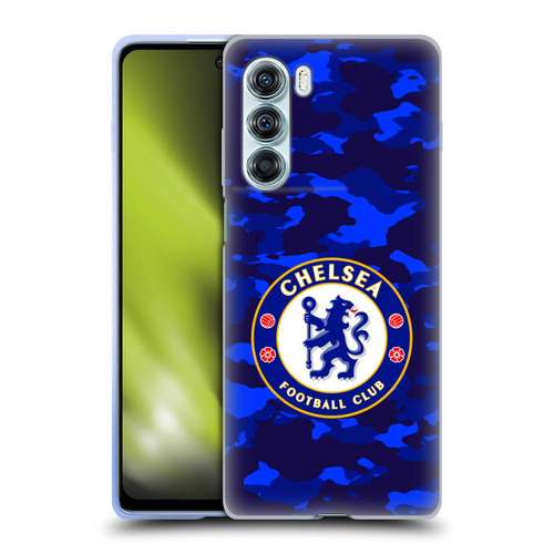 Chelsea Football Club Crest Camouflage Soft Gel Case for Motorola Edge S30 / Moto G200 5G