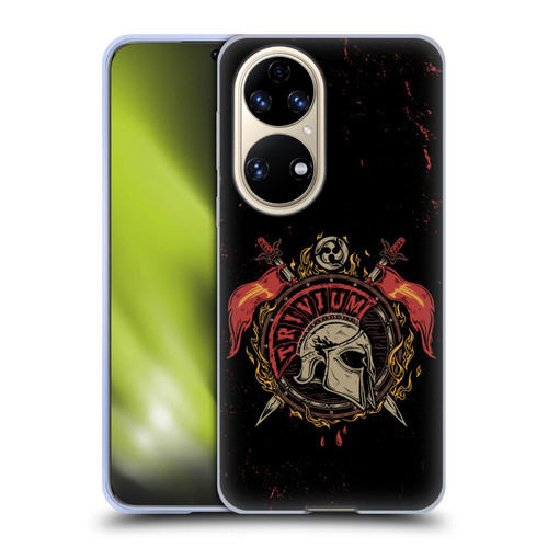 Trivium Graphics Knight Helmet Soft Gel Case for Huawei P50