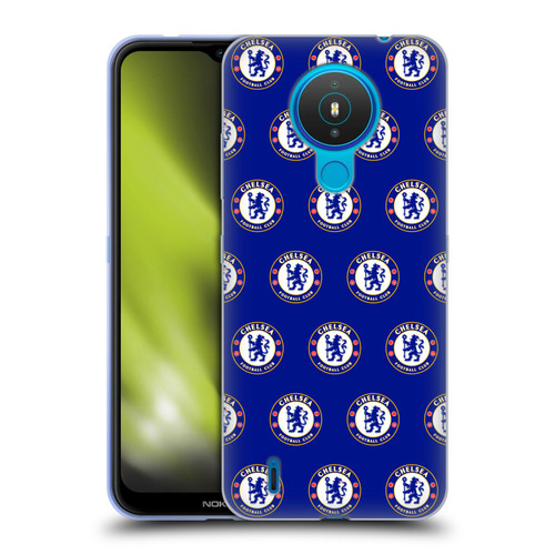Chelsea Football Club Crest Pattern Soft Gel Case for Nokia 1.4