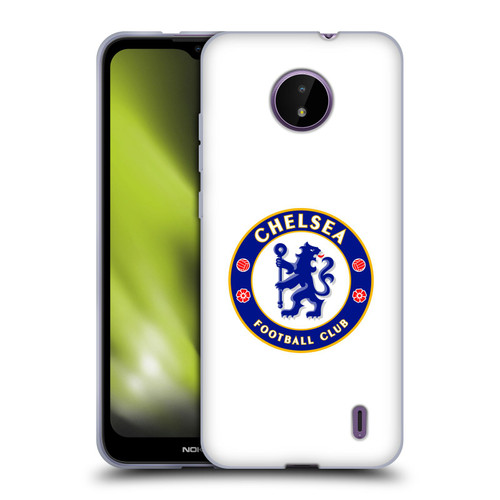 Chelsea Football Club Crest Plain White Soft Gel Case for Nokia C10 / C20