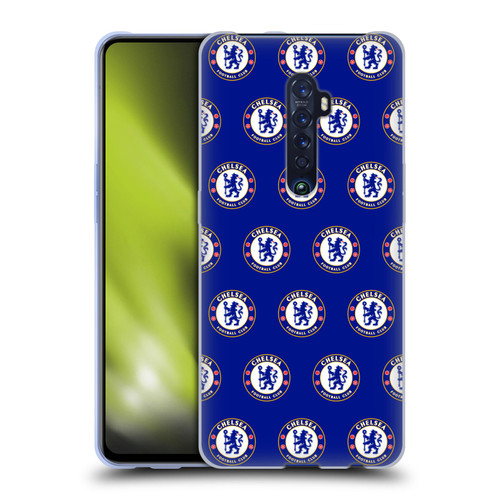 Chelsea Football Club Crest Pattern Soft Gel Case for OPPO Reno 2