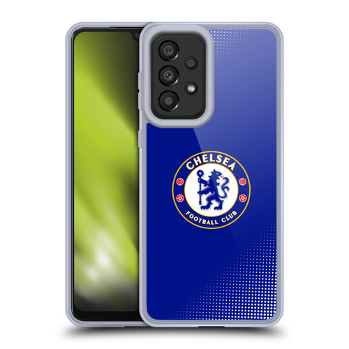 Chelsea Football Club Crest Halftone Soft Gel Case for Samsung Galaxy A33 5G (2022)