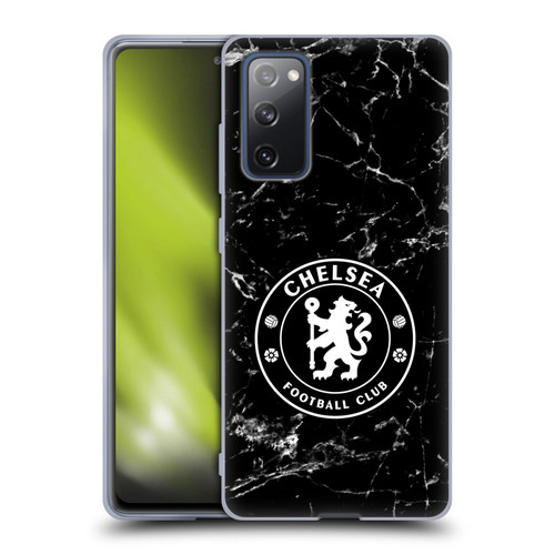 Chelsea Football Club Crest Black Marble Soft Gel Case for Samsung Galaxy S20 FE / 5G