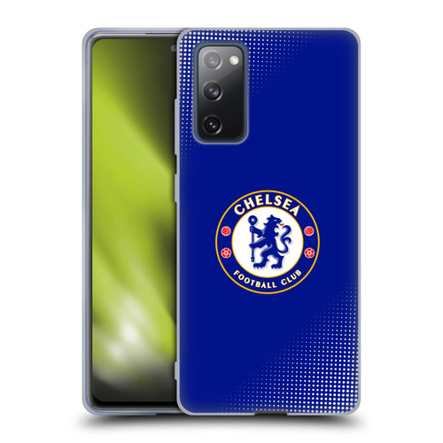 Chelsea Football Club Crest Halftone Soft Gel Case for Samsung Galaxy S20 FE / 5G