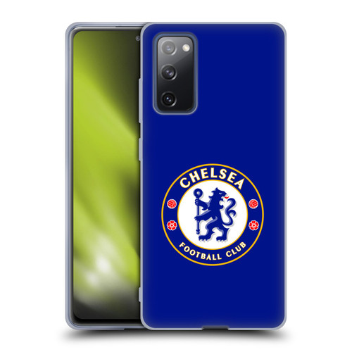 Chelsea Football Club Crest Plain Blue Soft Gel Case for Samsung Galaxy S20 FE / 5G