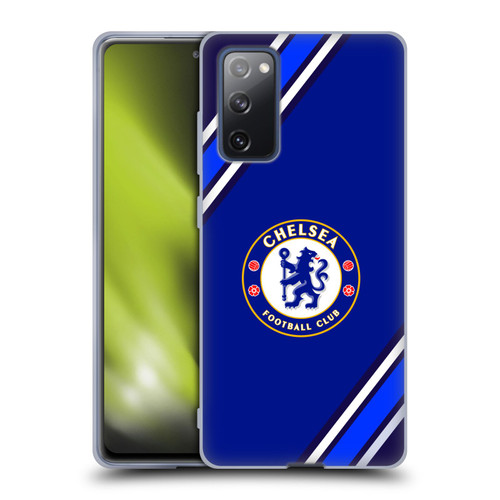 Chelsea Football Club Crest Stripes Soft Gel Case for Samsung Galaxy S20 FE / 5G