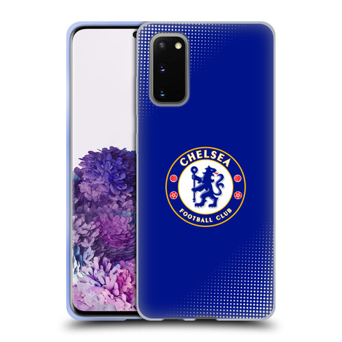 Chelsea Football Club Crest Halftone Soft Gel Case for Samsung Galaxy S20 / S20 5G