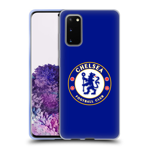 Chelsea Football Club Crest Plain Blue Soft Gel Case for Samsung Galaxy S20 / S20 5G