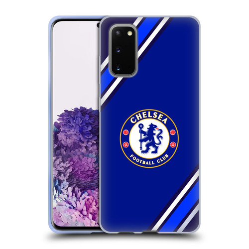 Chelsea Football Club Crest Stripes Soft Gel Case for Samsung Galaxy S20 / S20 5G