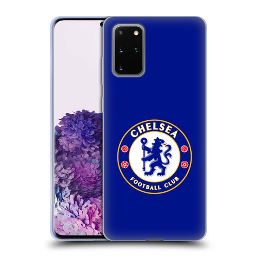 Chelsea Football Club Crest Plain Blue Soft Gel Case for Samsung Galaxy S20+ / S20+ 5G