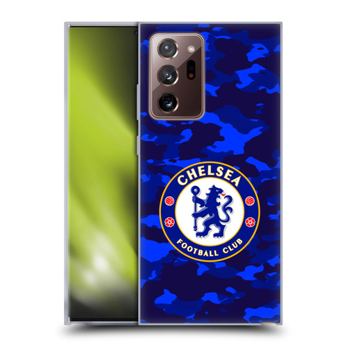 Chelsea Football Club Crest Camouflage Soft Gel Case for Samsung Galaxy Note20 Ultra / 5G