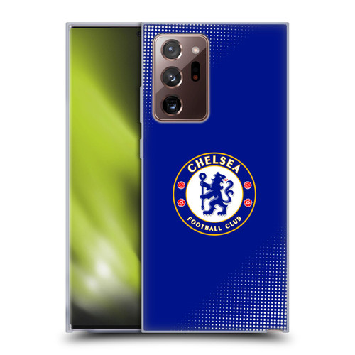 Chelsea Football Club Crest Halftone Soft Gel Case for Samsung Galaxy Note20 Ultra / 5G