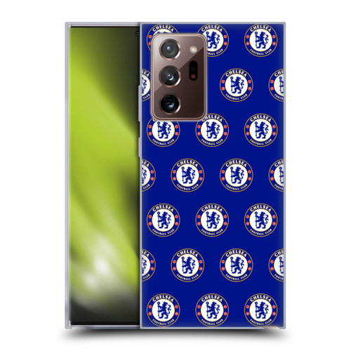 Chelsea Football Club Crest Pattern Soft Gel Case for Samsung Galaxy Note20 Ultra / 5G