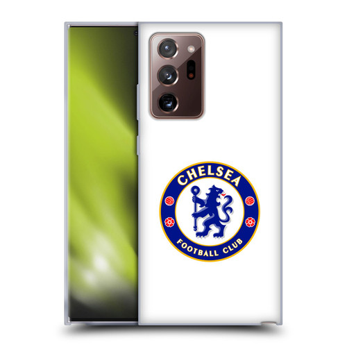 Chelsea Football Club Crest Plain White Soft Gel Case for Samsung Galaxy Note20 Ultra / 5G