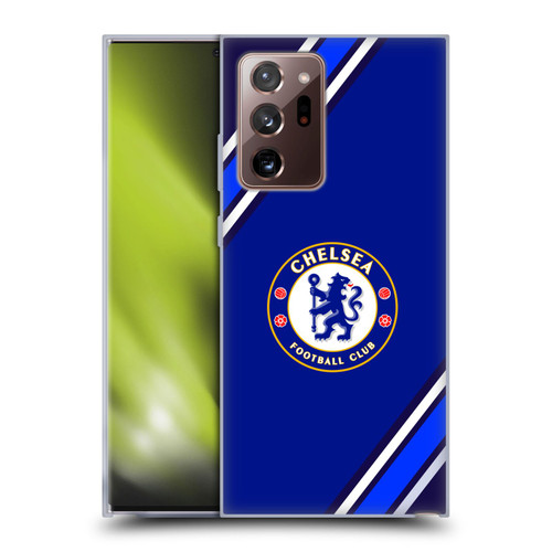 Chelsea Football Club Crest Stripes Soft Gel Case for Samsung Galaxy Note20 Ultra / 5G