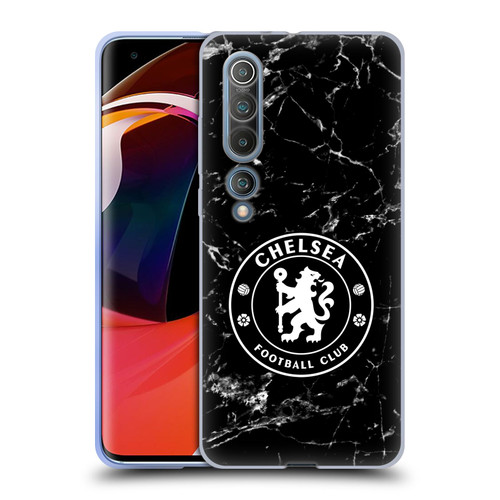 Chelsea Football Club Crest Black Marble Soft Gel Case for Xiaomi Mi 10 5G / Mi 10 Pro 5G