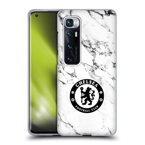 Chelsea Football Club Crest White Marble Soft Gel Case for Xiaomi Mi 10 Ultra 5G