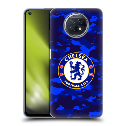 Chelsea Football Club Crest Camouflage Soft Gel Case for Xiaomi Redmi Note 9T 5G