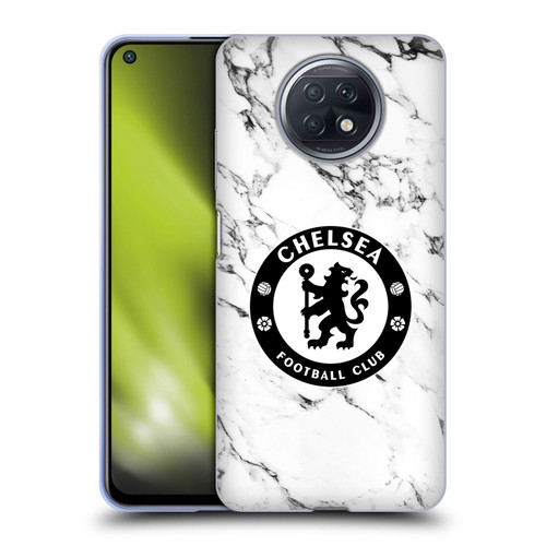 Chelsea Football Club Crest White Marble Soft Gel Case for Xiaomi Redmi Note 9T 5G