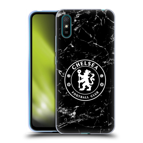 Chelsea Football Club Crest Black Marble Soft Gel Case for Xiaomi Redmi 9A / Redmi 9AT