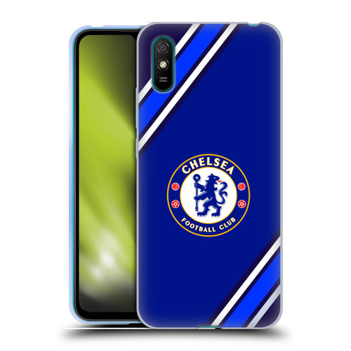 Chelsea Football Club Crest Stripes Soft Gel Case for Xiaomi Redmi 9A / Redmi 9AT